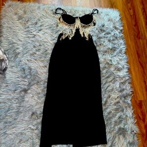 Size Large Beautiful Black “ Brand New “ Birthday Dress. Never Warning Before.